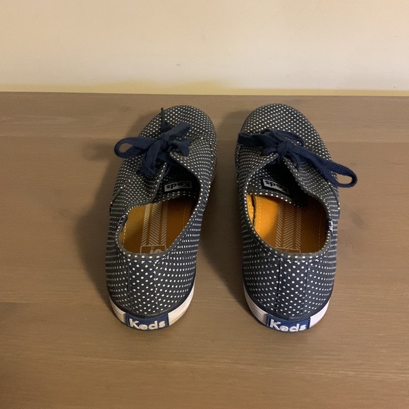 Keds Blue and White Polka Dot Canvas Shoes - Women’s Size 8.5 - Picture 5 of 7